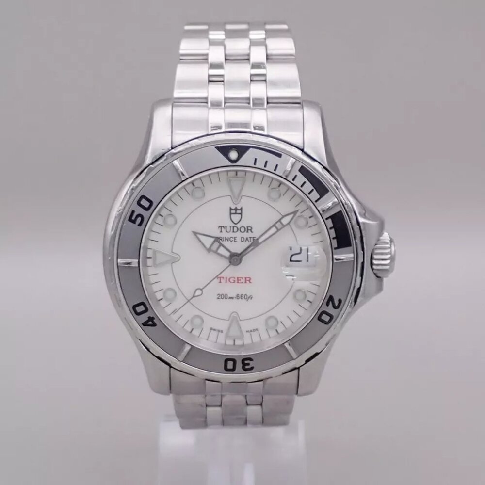 TUDOR Prince Date Hydronaut TIGER 40mm Watch Stainless Steel Ref